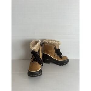 Sorel Tivoli III Waterproof Winter Snow Boots Brown Kids Toddler Size 8